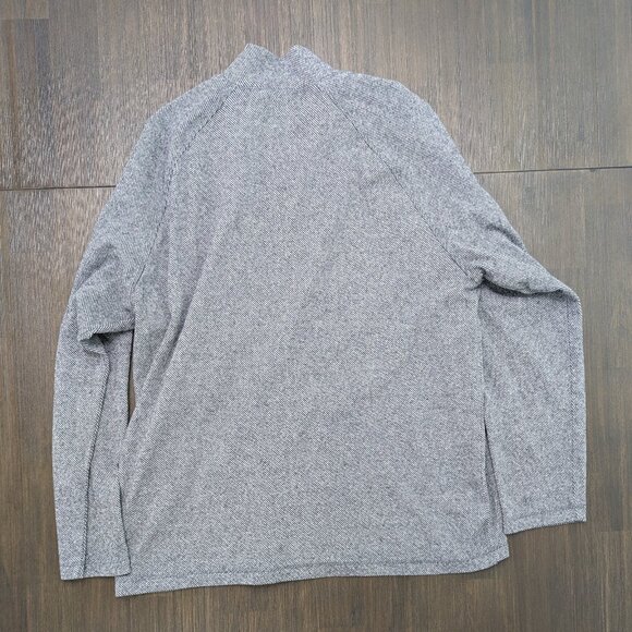 Bugatchi | Men's XL Gray Zip-Up Sweater - Picture 2 of 3